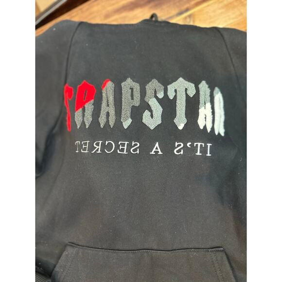 TRAPSTAR Women's Black Decoded Camo Hooded Tracksuit Size Medium - Picture 4 of 8